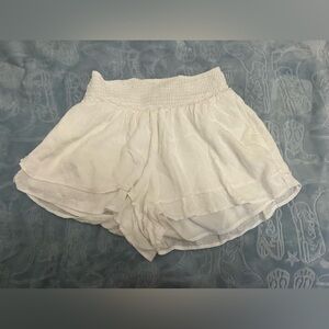 Hollister Women's High Waist White Shorts